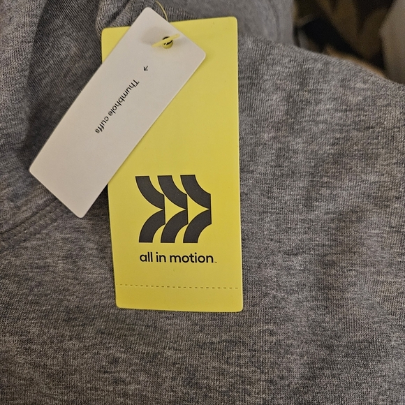 All In Motion Ladies French Terry Hoodie Charcoal Heather XXL - Picture 5 of 6
